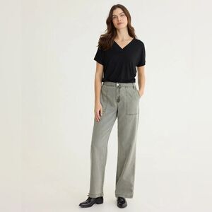 New With Tags Reitmans Size 32 Straight-Leg Mid-Rise Utility Pant‎